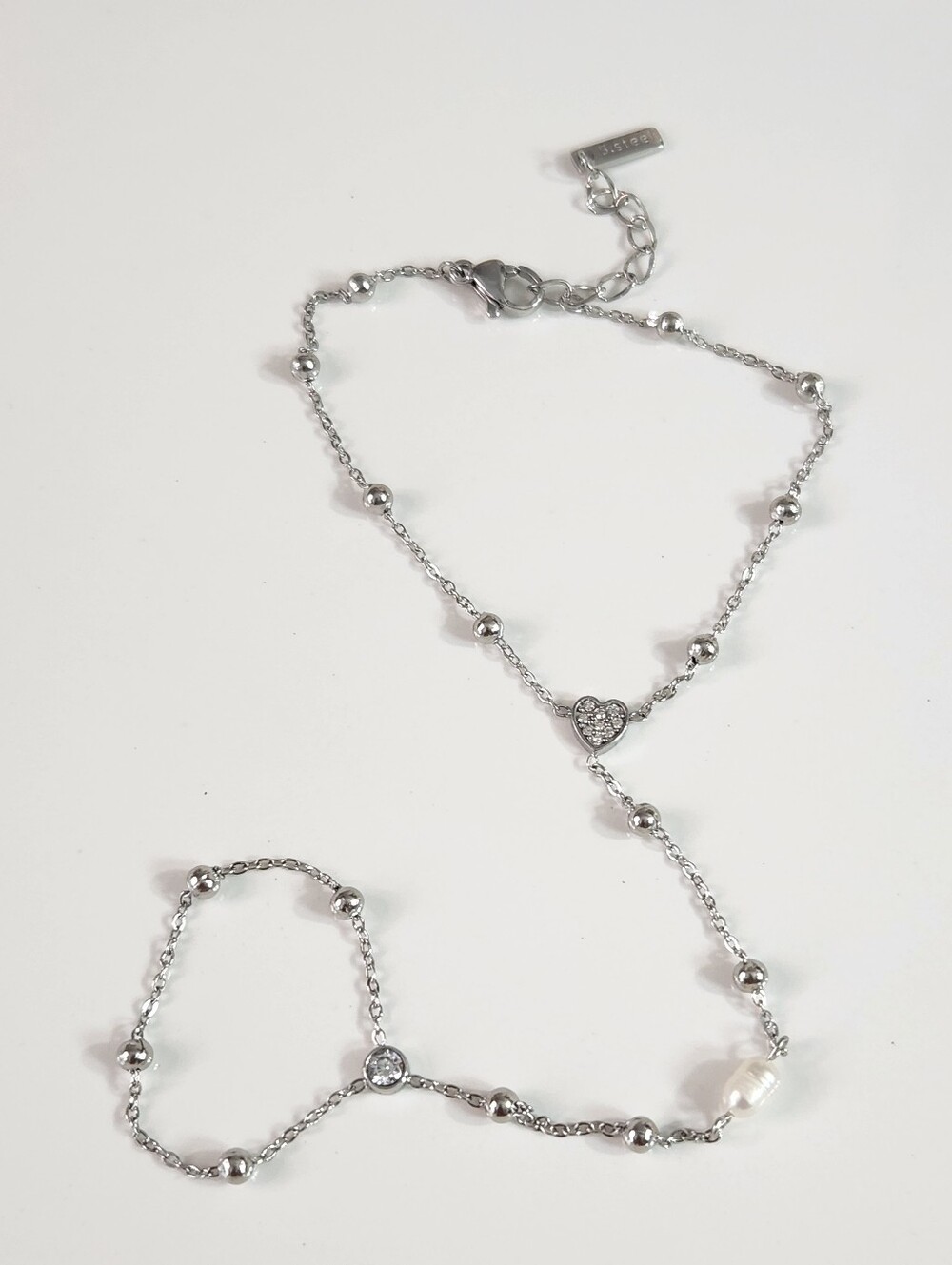 Freshwater Pearl Hand Chain Bracelet